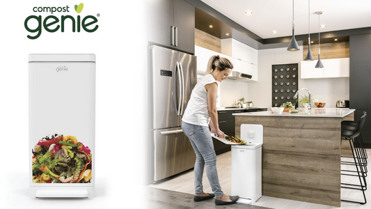 Introducing Compost Genie®: The Sleek & Simple to Use Compost Bin Made for Everyday Living